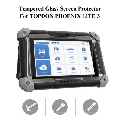 Tempered Glass Screen Protector Cover For Topdon Phoenix Lite 3